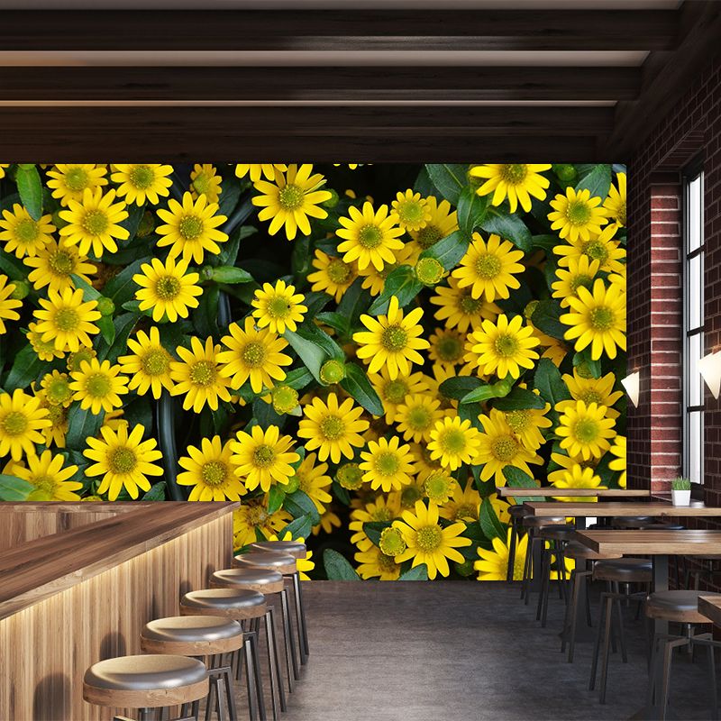 Different Flower Wall Mural Mildew Resistant Environment Friendly Wall Decor