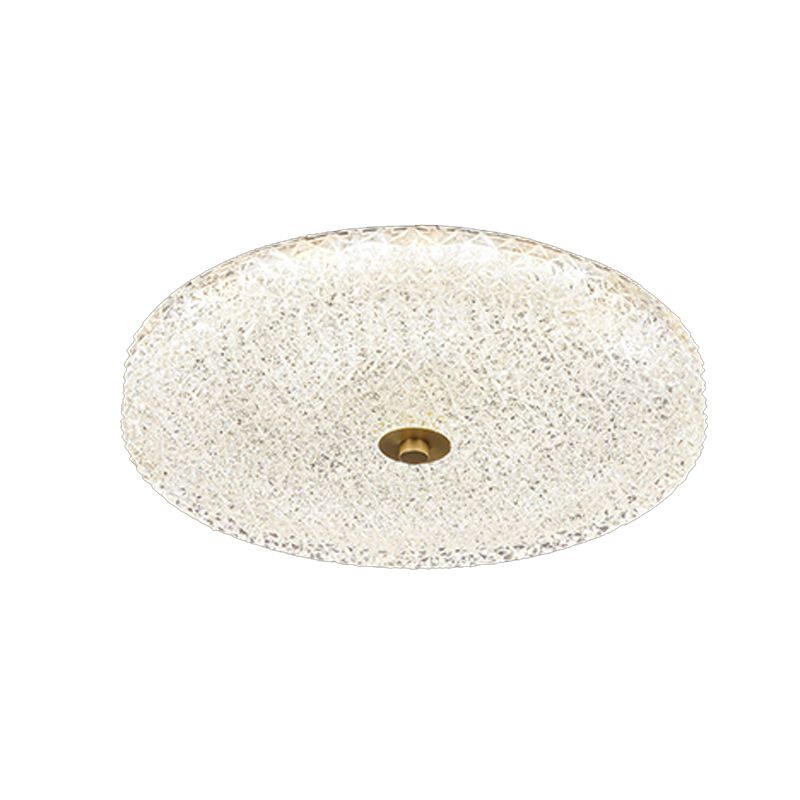 Nordic Style Ceiling Light Round Shape Ceiling Lamp with Glass Shade for Bedroom