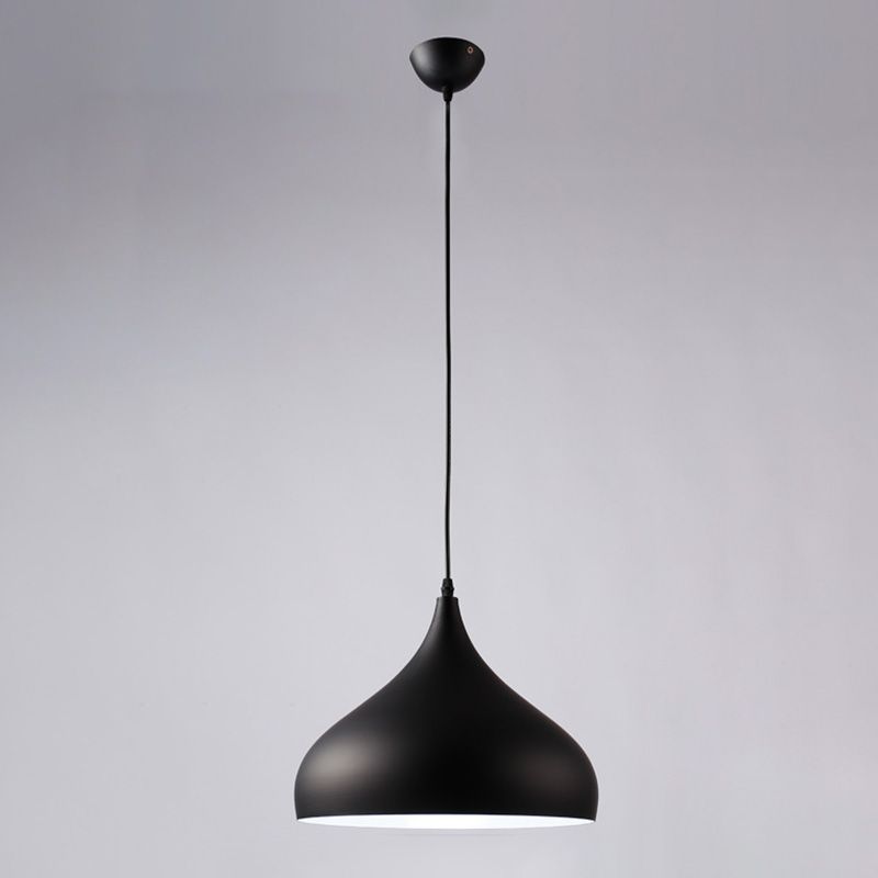 Contemporary Single Head Colorful Macron Metal Pendant Light for Study Room