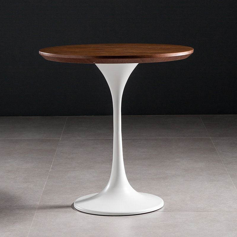 23.6" Tall Ironcraft Pedestal End Table Solid Wood Side Table