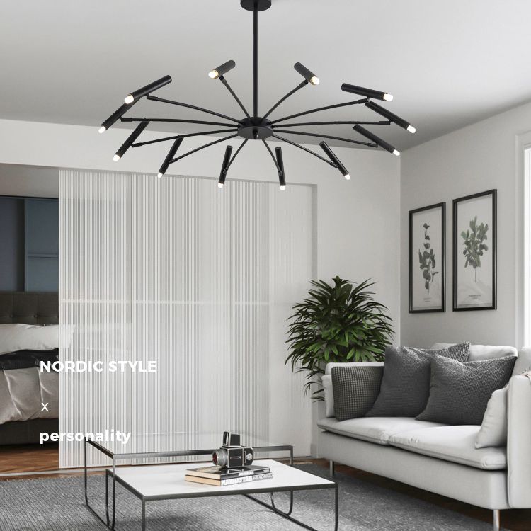 Sputnik Light Aymétriel Chandelier de plafond moderne pour salle à manger du salon