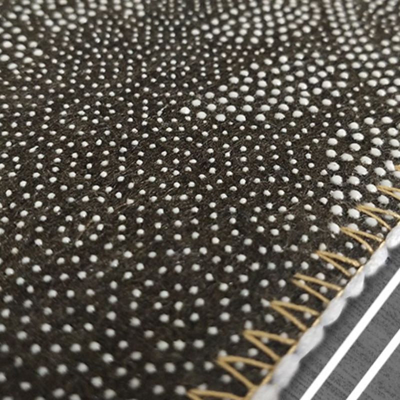 Grey Modern Area Carpet Geometric Pattern Polyester Area Rug Non-Slip Rug for Home Decor