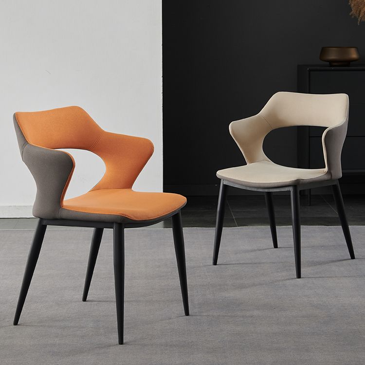 Contemporary Dining Room Arm Chairs Faux Leather Dining Chairs
