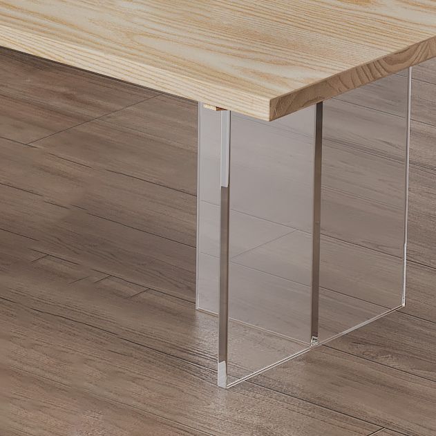 Modern 1/5 Pieces Dining Set Rectangle Pine Wood Dining Table for Dining Room