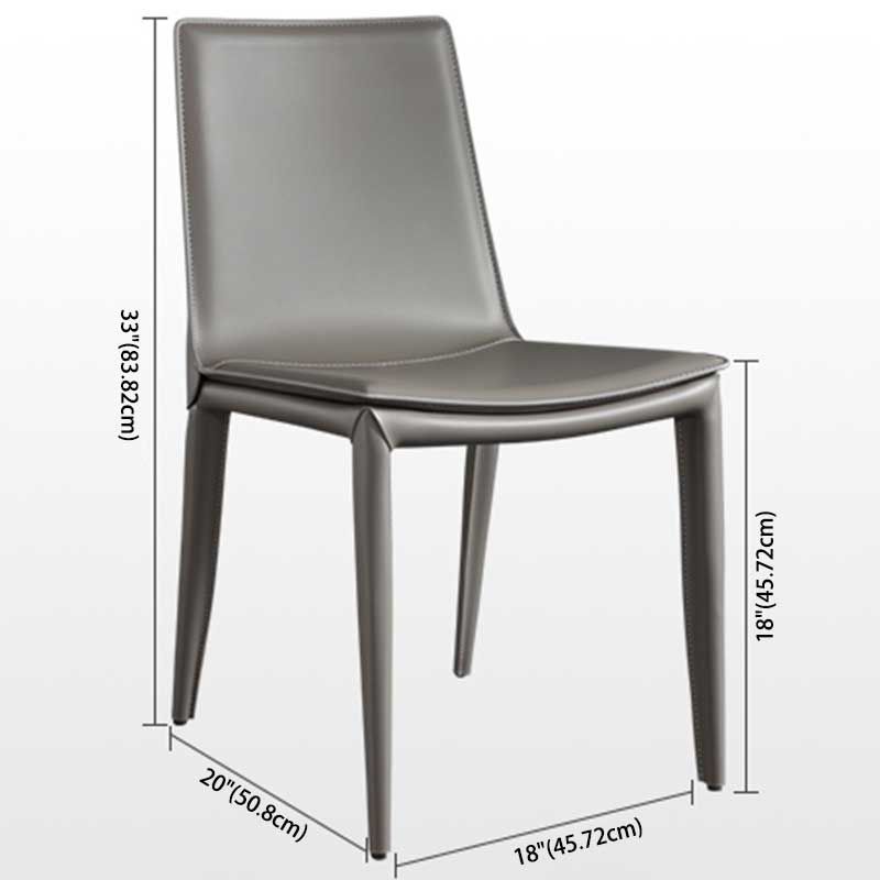 Contemporary Kitchen PU Leather Dining Side Chair Parson Dining Side Chair