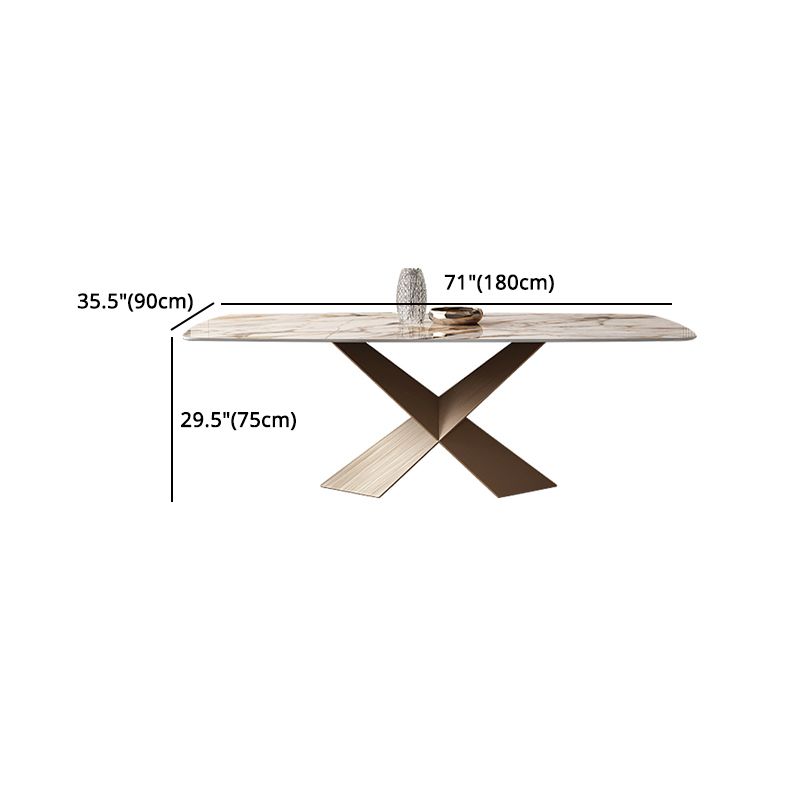 Glam 1/2/5/6/7 Pieces Dining Set Sintered Stone Dining Table Set