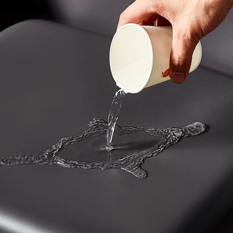 Solid Back Chair Contemporary Modern Leather Indoor-Outdoor Side Chair