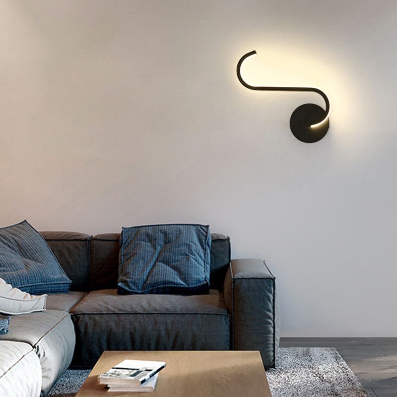 Modern Style Metallic Wall Light Linear LED Wall Light Sconce for Bedroom