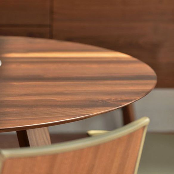 Modern Solid Wood Dining Room Set with Round Table Home Dining Table Furniture