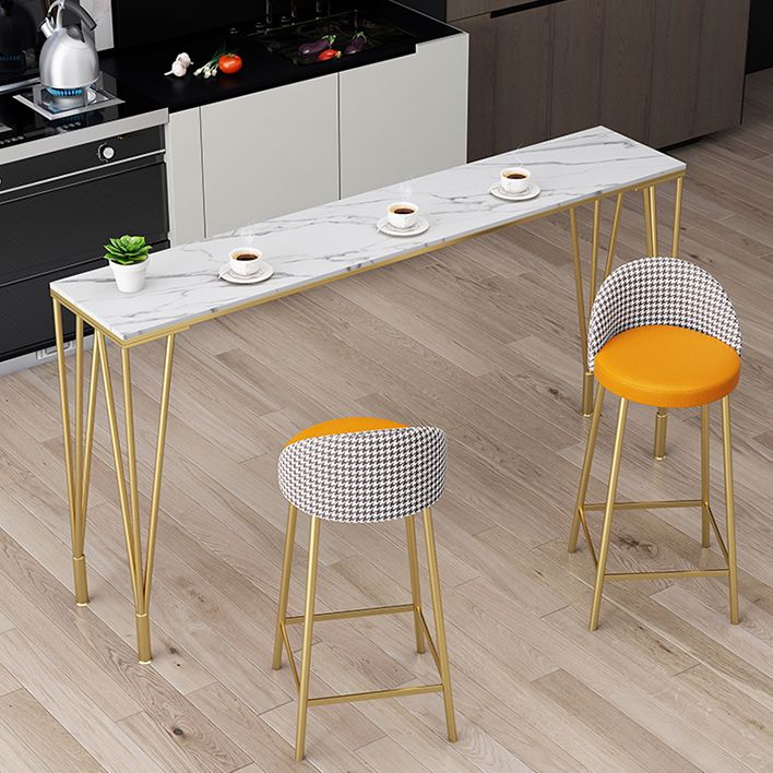 Table de salle à manger du bar à barre au rectangle