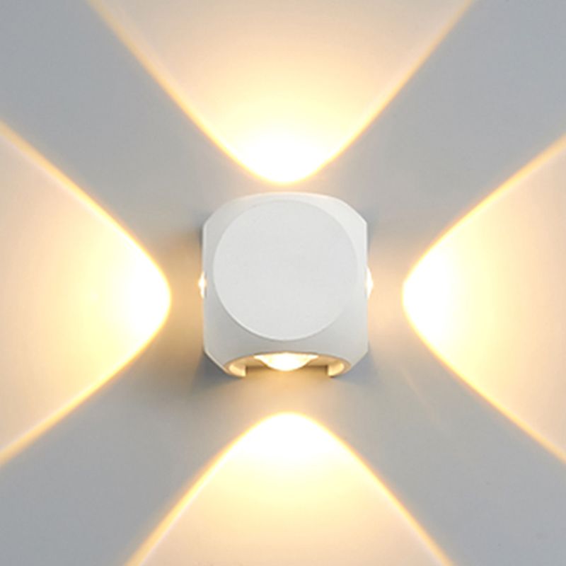 Luz de múltiples luces de metal luz de pared moderna de forma redonda de montaje de pared de pared