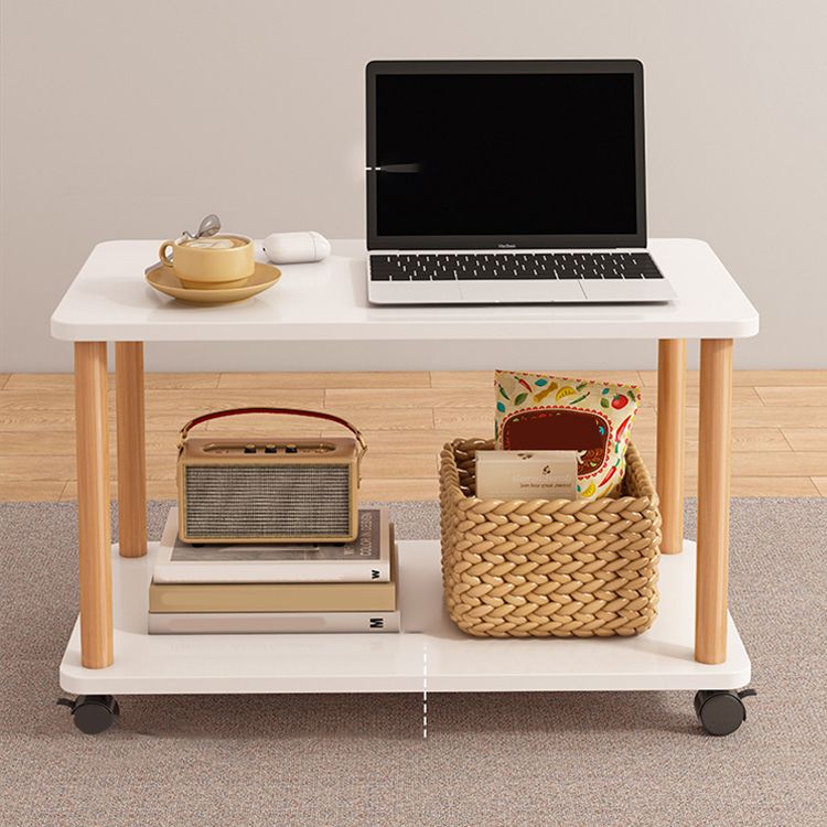 Modernistic Geometric End Slide Table 18.5" Tall Side End Table