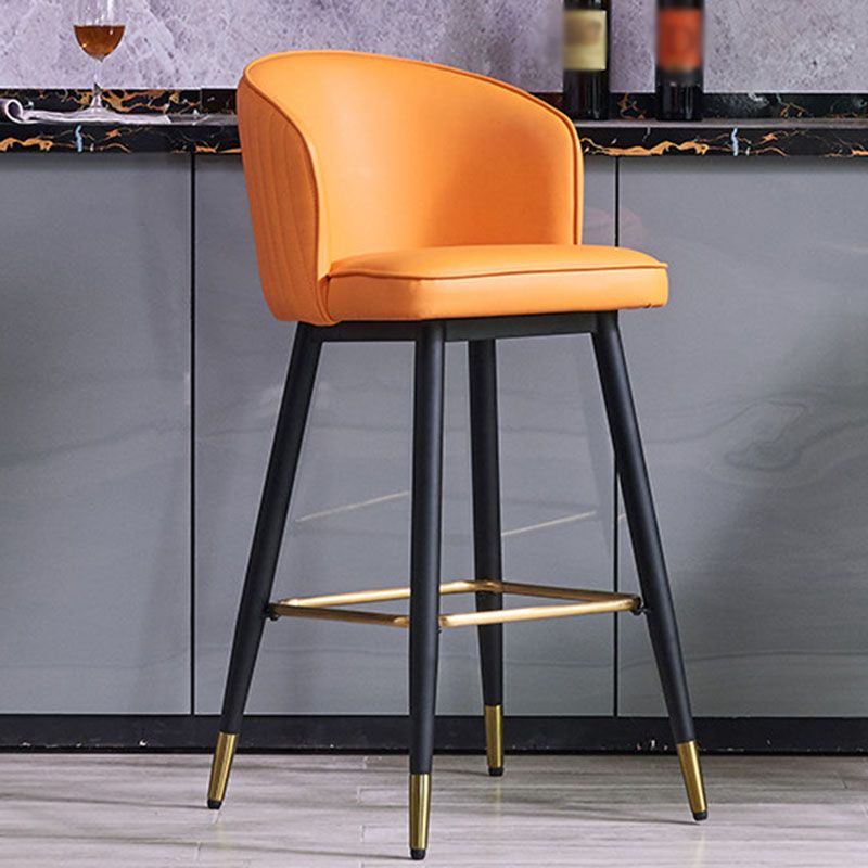 Scandinavian Footrest Home Stool Matte Finish Upholstered Bar Stools