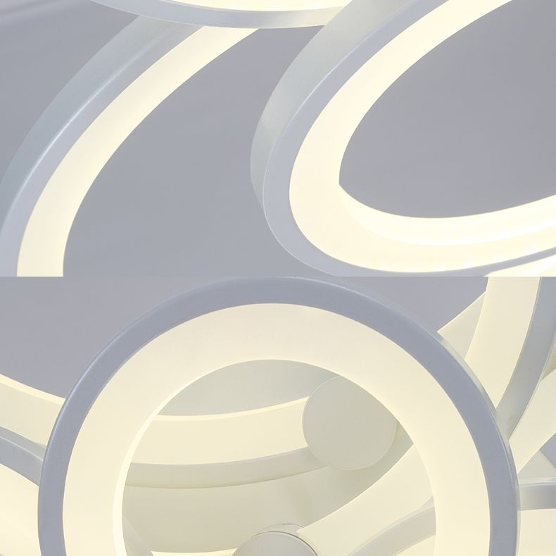 Circle Metal LED Starburst Flush Mount Modern Style Sofiling Lampada per soggiorno