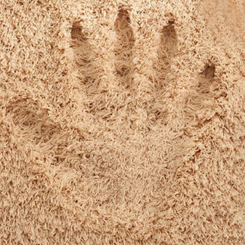 Tapis de couleur unie chic en polyester Polyester Tapis Tacon résistant aux taches pour chambre à coucher
