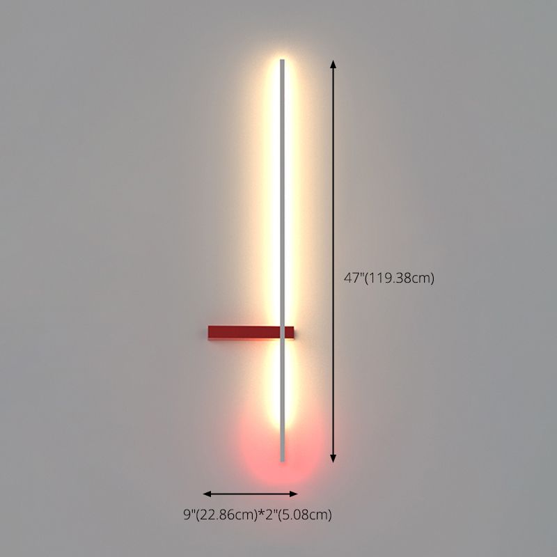 Lineaire wandlichtwagentjes moderne minimalistische stijl acryl wandlicht