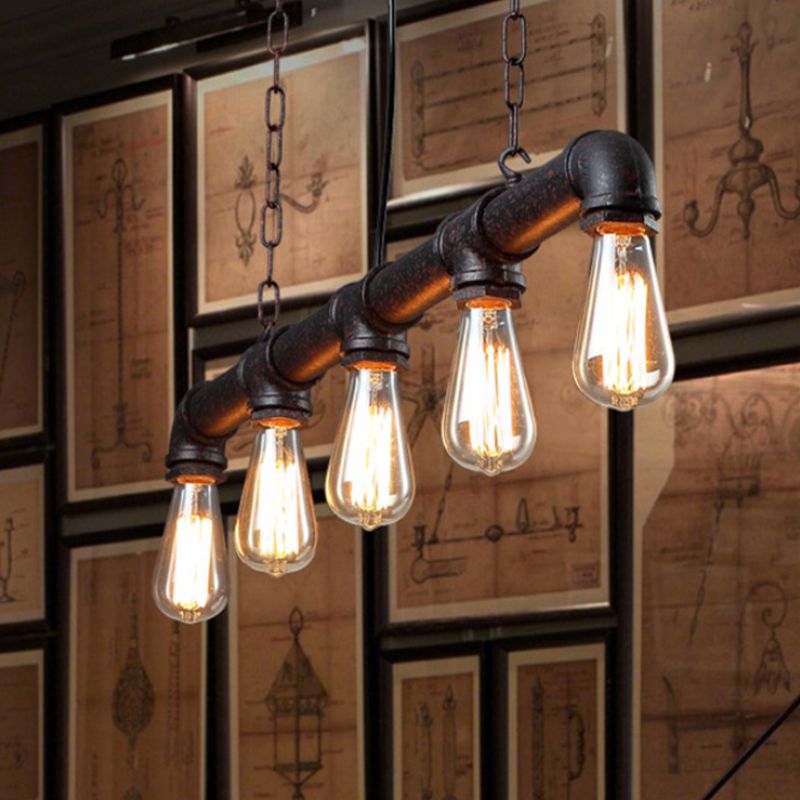 Industrial Island Light Minimalist Pendant Lighting Fixture for Dining Room