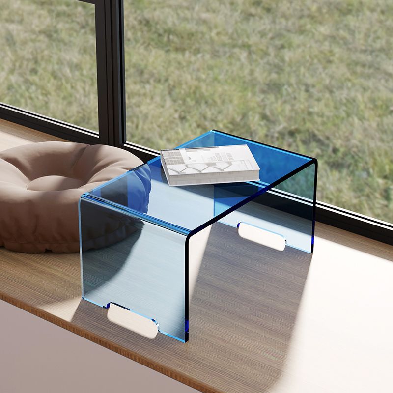 9" Wide Glam Corner Table Acrylic Rectangular Accent Side Table