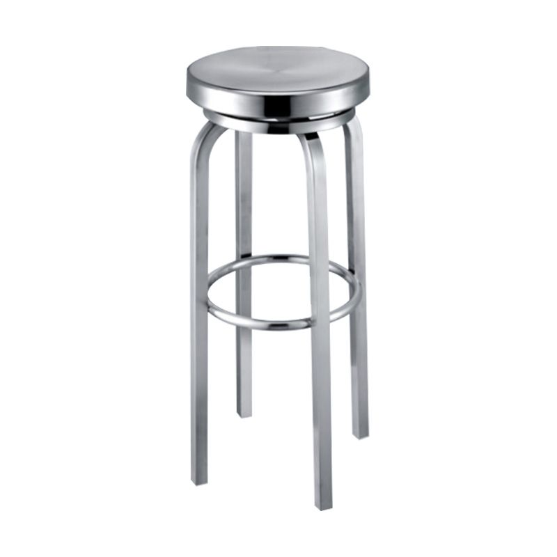 Industrial Stainless Steel Bar Stool Armless Counter Height Stools