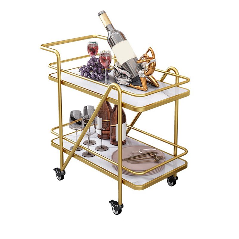 29.92"H Stationary Modern Prep Table Metal Rectangular Prep Table for Home Use