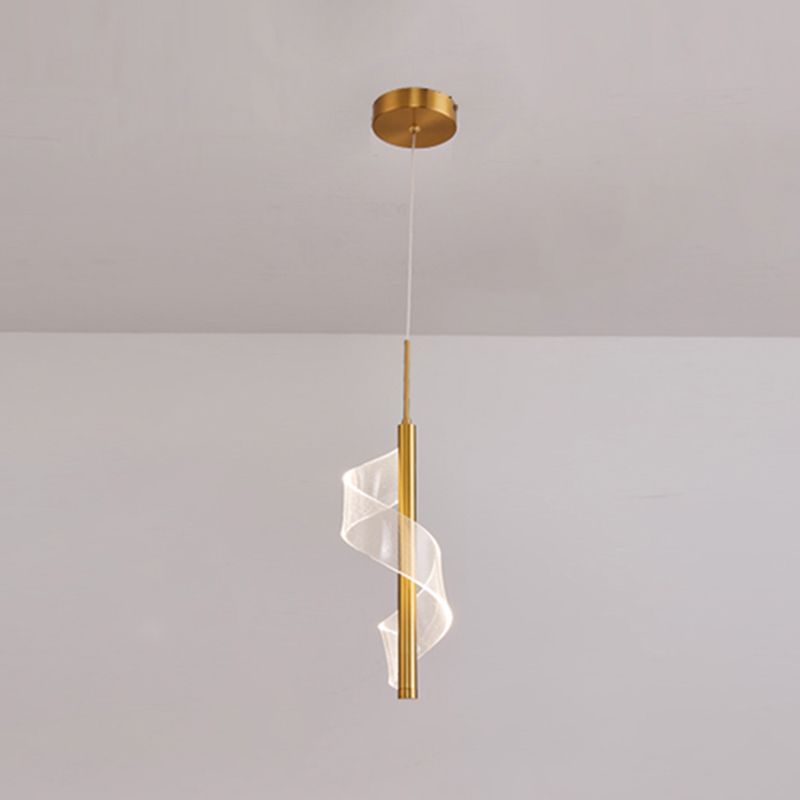 Lampada per sospensione a soffitto moderna a onda a onda di semplicità ACRILICA ACCRIPOLE PER IL RISTATO