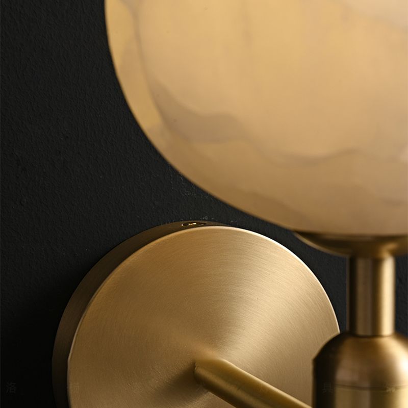 Metallblütenwand montierte Lampen zeitgenössische 1 leichte Leuchtenleuchten