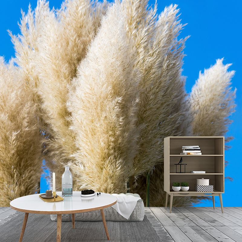 Grass Plant Murals for Bedroom Moisture Resistant, Custom Size Available