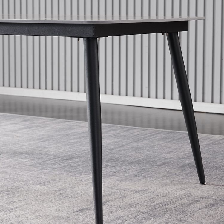 Contemporary 1/4/5/7 Pieces Dining Set Gray Sintered Stone Dining Table