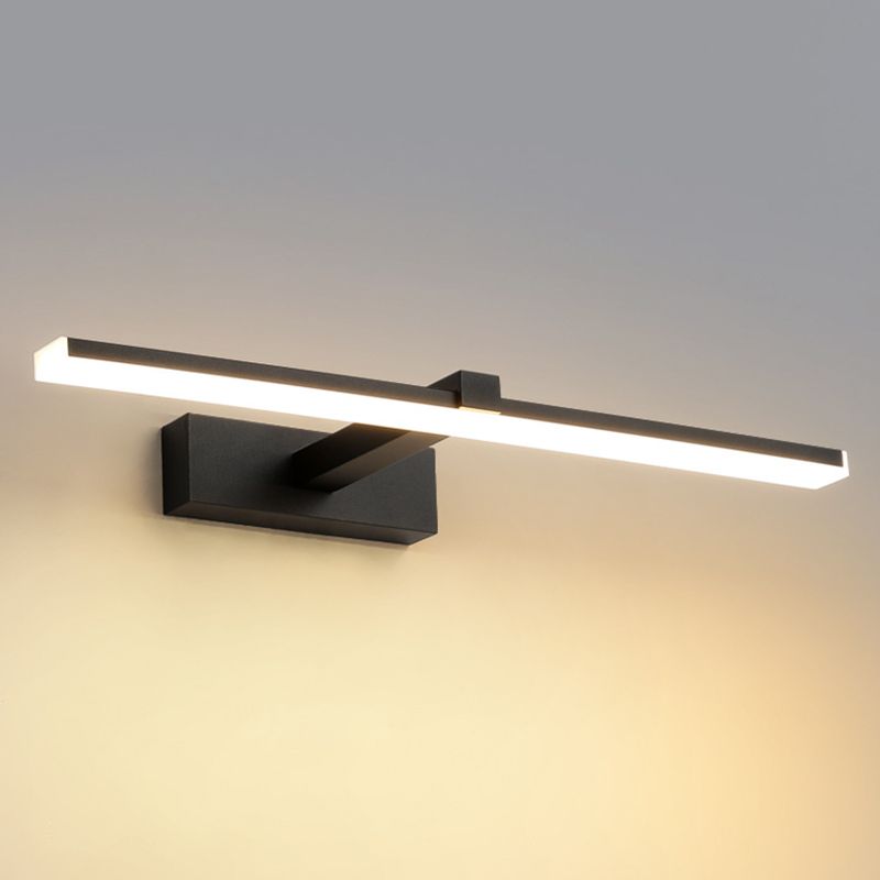 Luci da parete di vanità lineari Vintage Modern Simplicity Simplicity Plastica Prontone per bagno