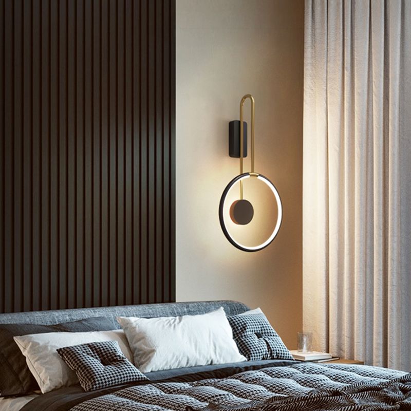 Éclairage mural rond minimaliste moderne