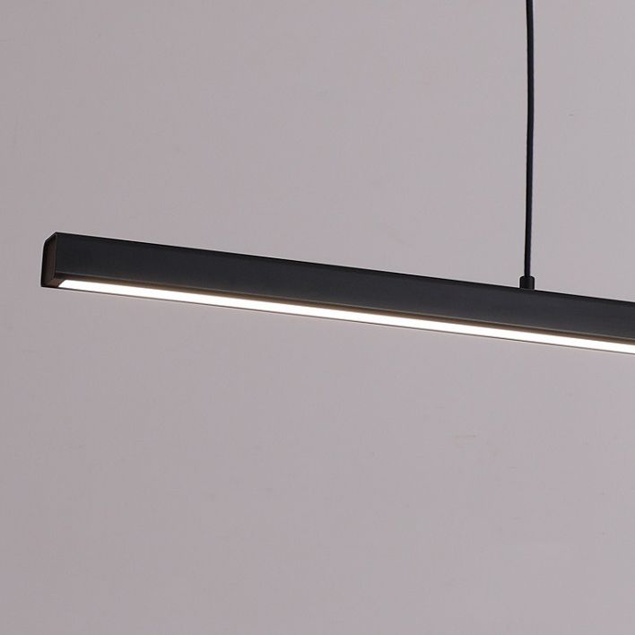 1-leichte LED-Inselleuchte einfache Stil Lineare Hanglampe mit Acrylschatten