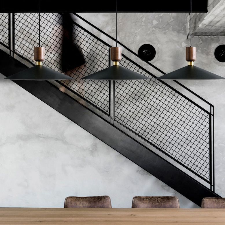 Slim Metal Modern Hanging Lamp Kit 1-Light LED Down Lighting Pendant for Dining Room