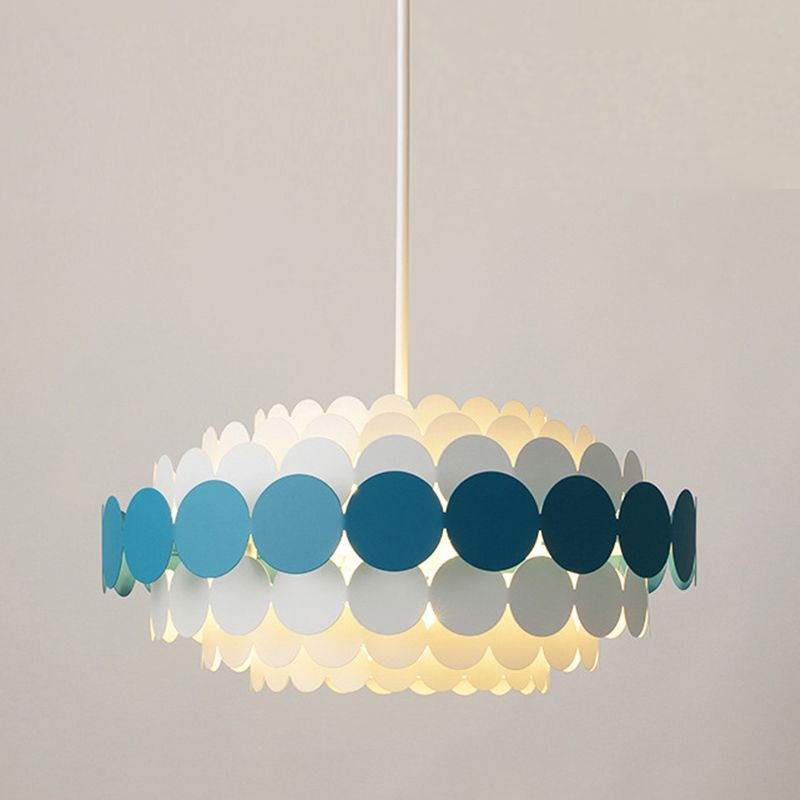 Lampadario in stile nordico semplice luce sospesa con ombra acrilica per camera da letto