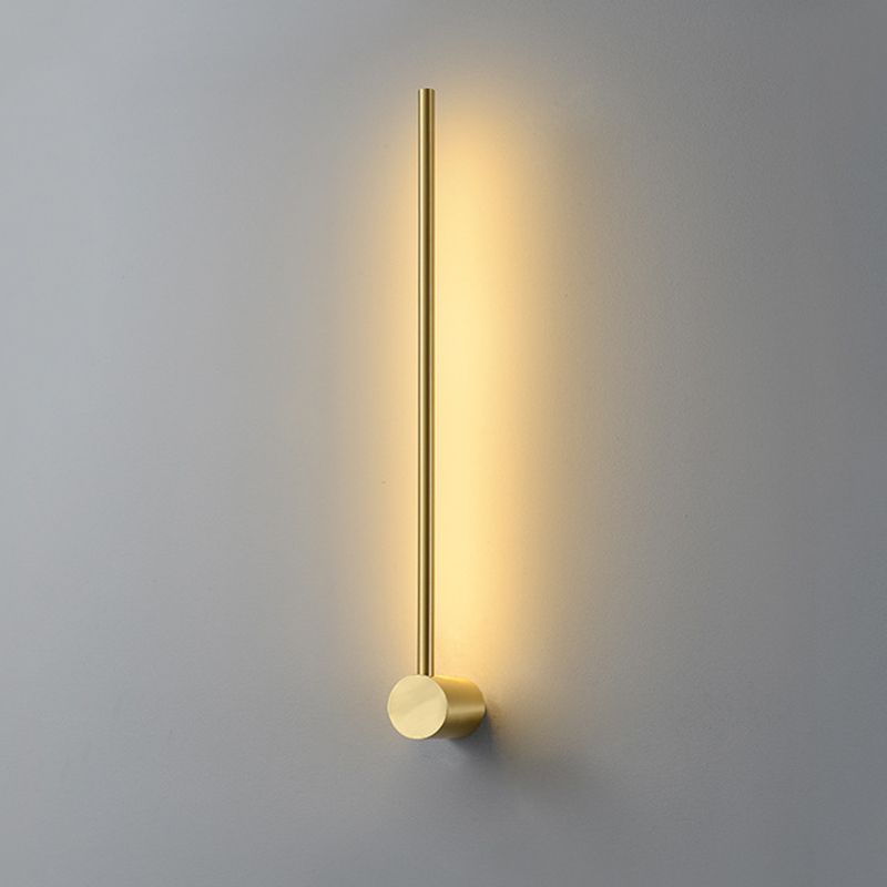 Sitting Room Modernist Wall Sconce Gold Linear LED Simple Wall Mounted Light