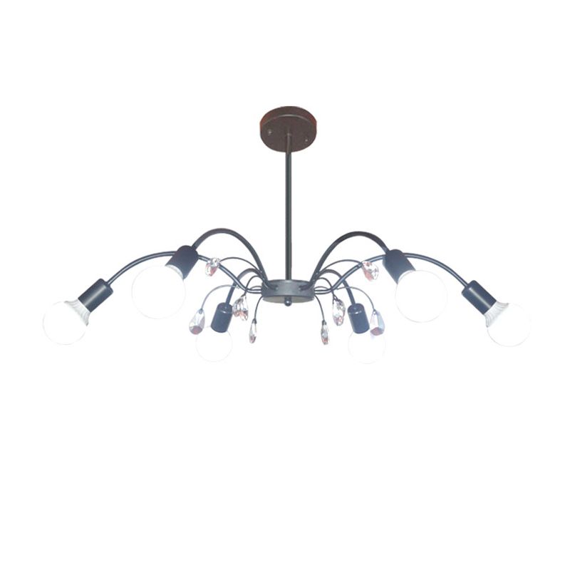 Radial Schatten Kronleuchter Lichter zeitgenössische Metallleuchterbeleuchtung
