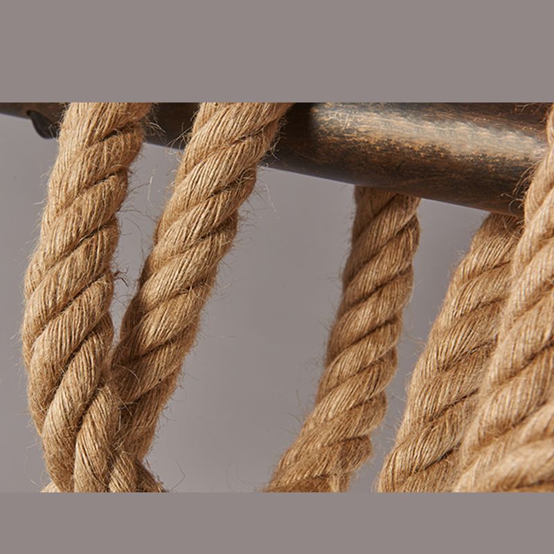 6 luces de la isla de la cuerda Luces de araña de la isla industrial Bombilla desnuda Comedor Comedor Fixting de iluminación de la isla