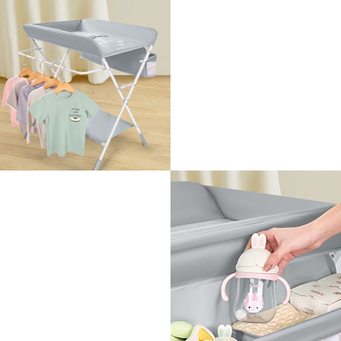 Portable Changing Table Modern Baby Changing Table in Matte Finish