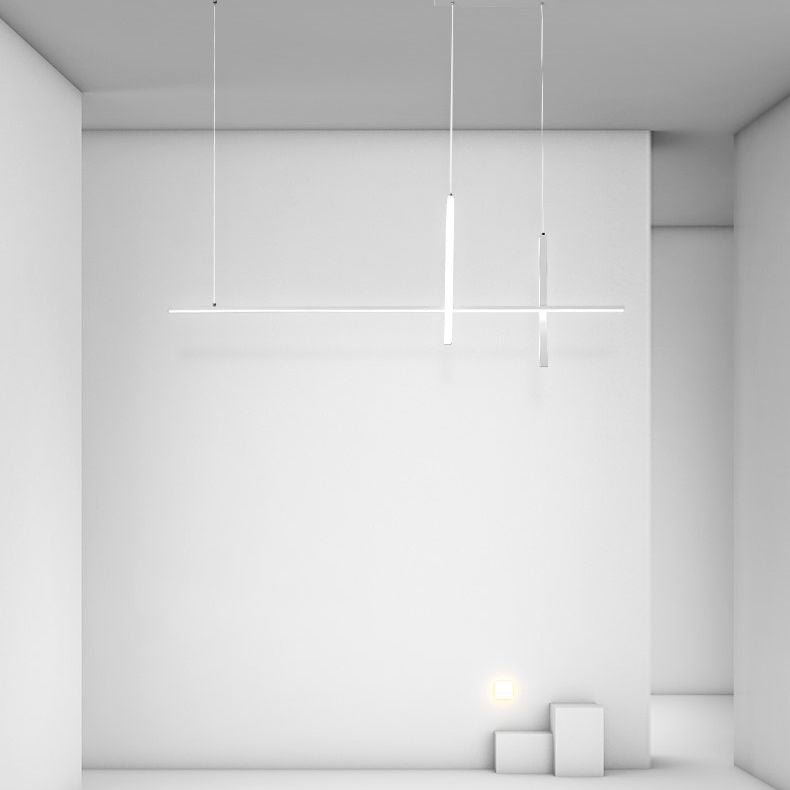 3 Light Linear Pendant Lighting Modern Kitchen Island Lighting Metal Island Lighting