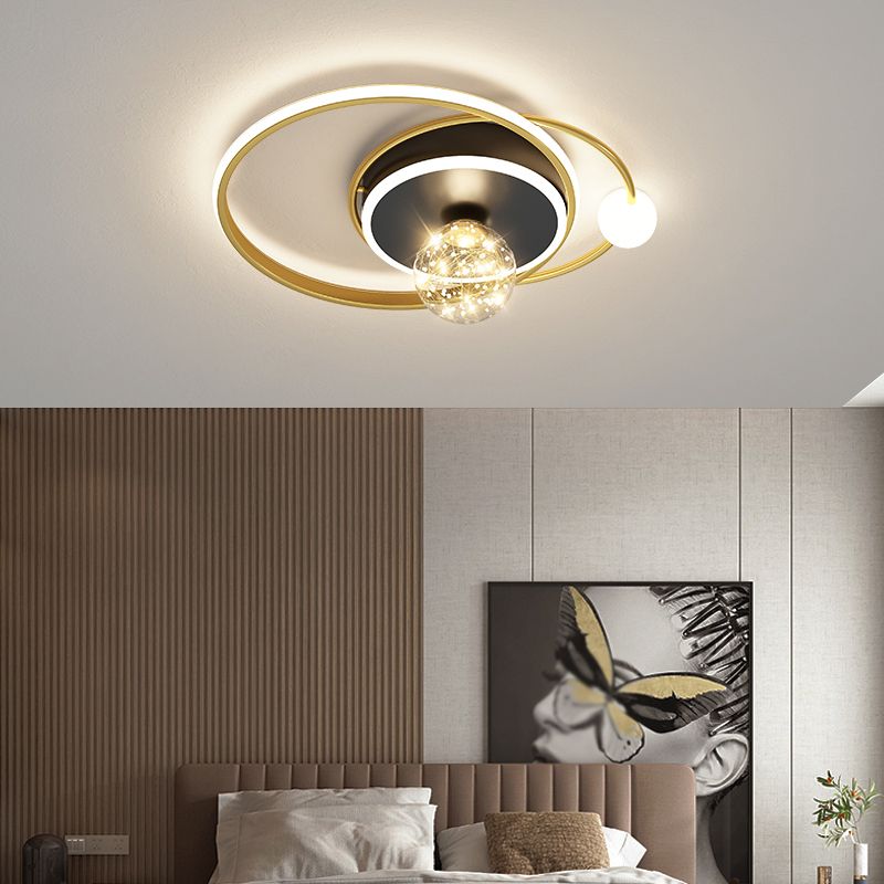 Gouden LED-plafondverlichtingsarmaturen Moderne inbouwplafondarmatuur voor woonkamer
