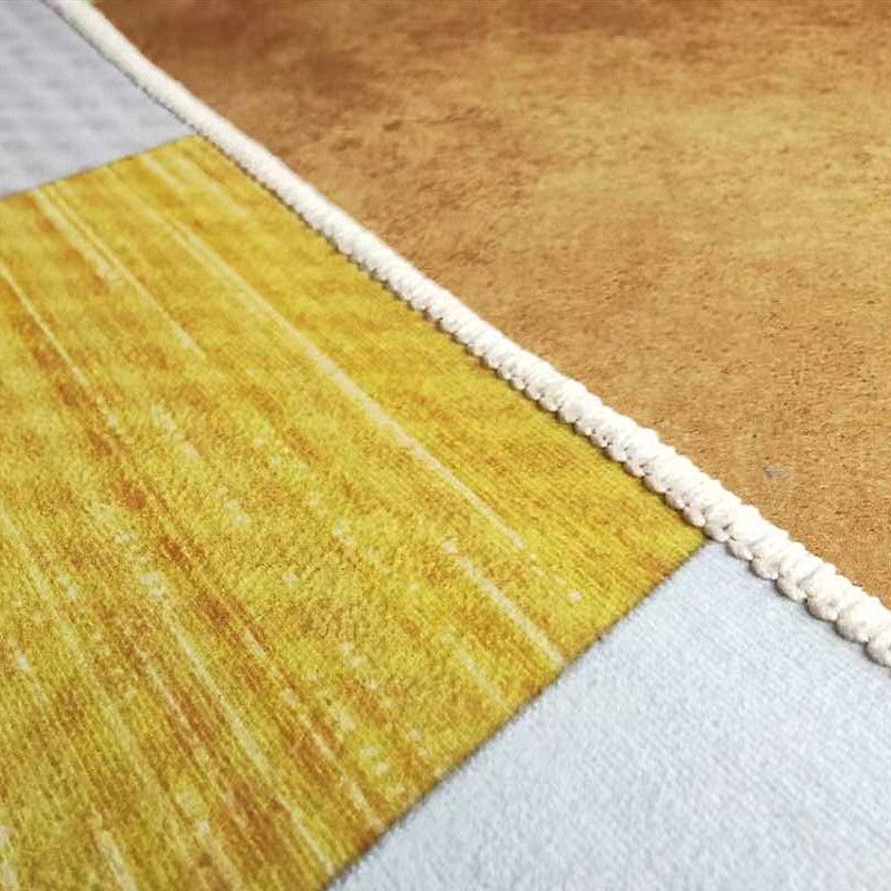 Blauw modern tapijten polyester bladeren indoor tapijt niet-slip achterste tapijt voor woonkamer