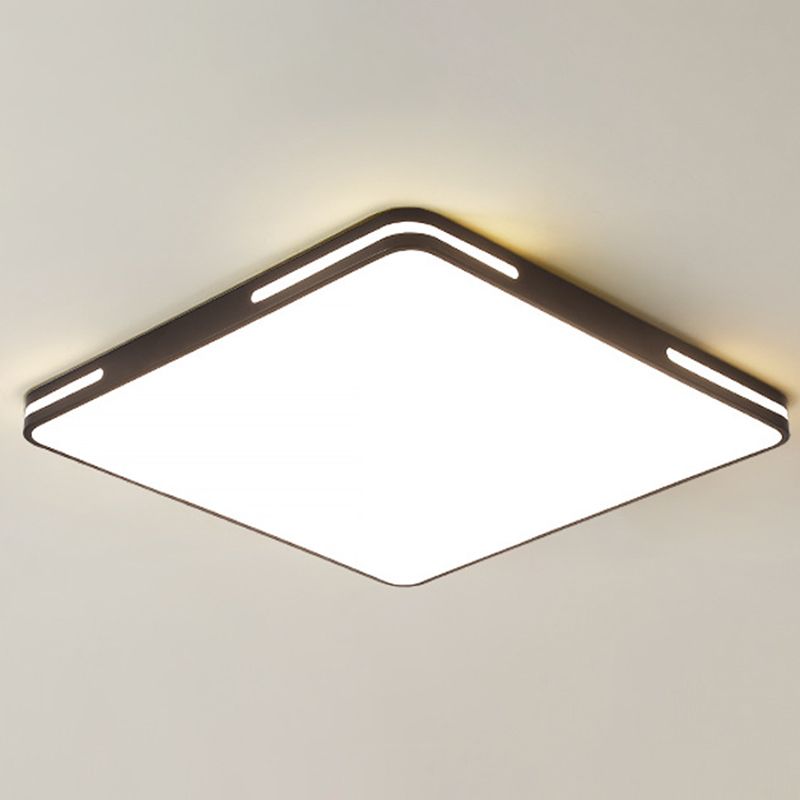 Metal Geometric Flush Mount Fixture Modern 1 Light Flush Light Fixture
