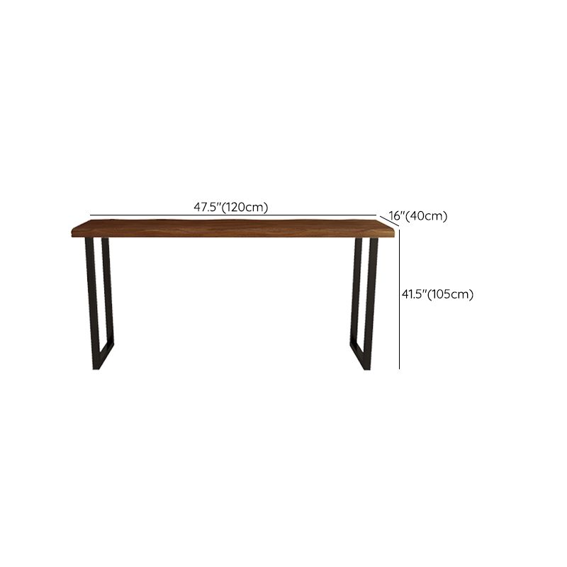 Industrial Pub Dining Set 1/2/5 Pcs Rectangular Solid Wood Pub Set for Home