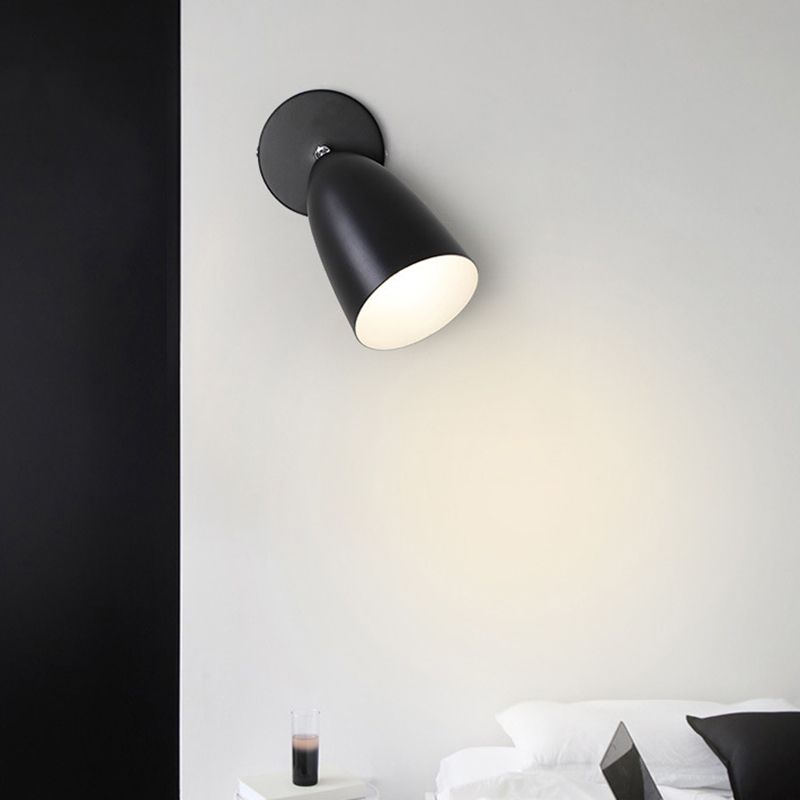 Modern Simple Shape Wall Light Sconces Metal 1 Light Wall Lighting Fixtures for Bedroom