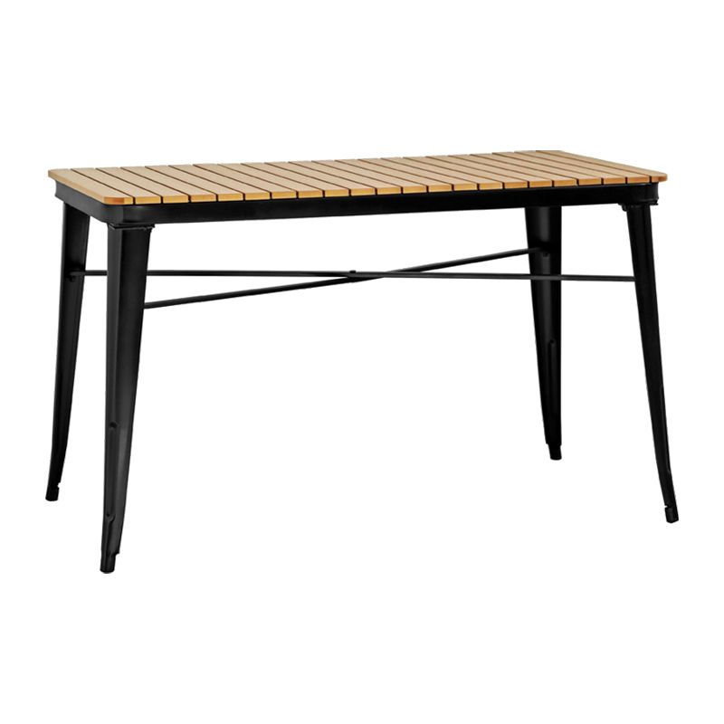 1/3/5 PCS Metal Industrial Dinette Ensemble avec ensemble de restauration en bois fabriqué