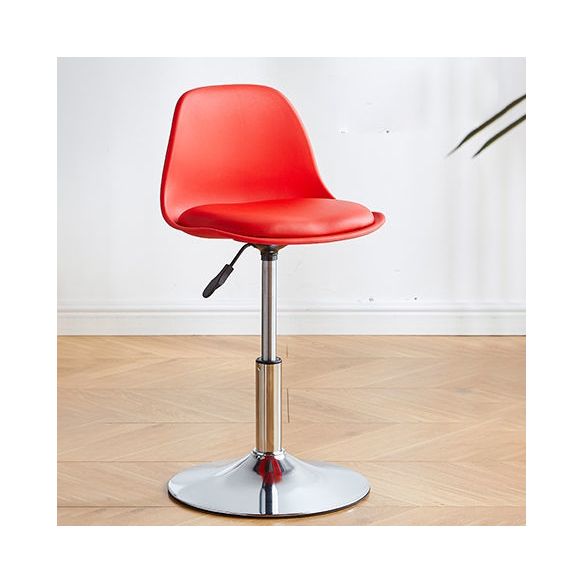 Contemporary Liftable Bar Stool Bucket Counter Bar Stool with Metal Legs