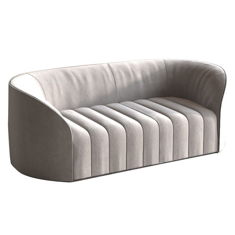 Contemporary Tight Back Standard Sofa Tuxedo Arm Sofa for Living Room