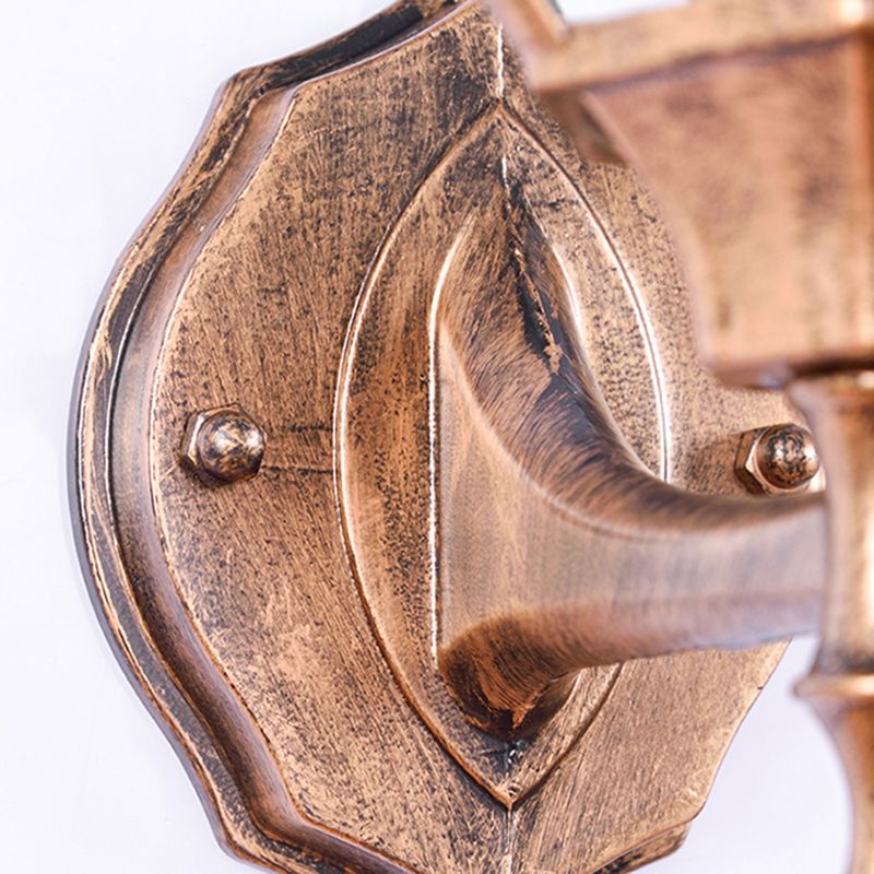 Bewaffnetes klares Glas 1-Licht Wandleuchte Industrielle Außenwandlampe im Freien