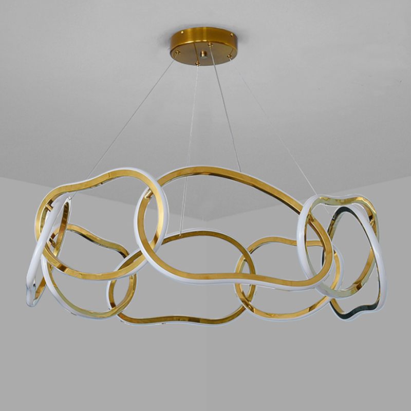 Contemporary Pendant Light Circle Cylinder Ceiling Light for Living Room
