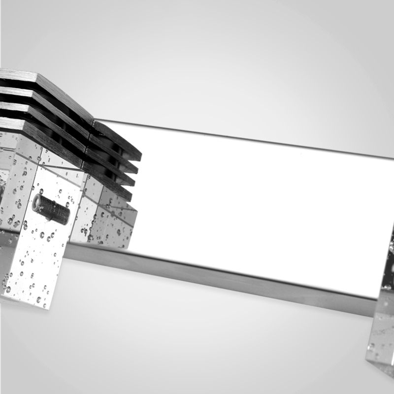 Square Vanity Sconce Lights Modern Minimalist Style Crystal Vanity Light