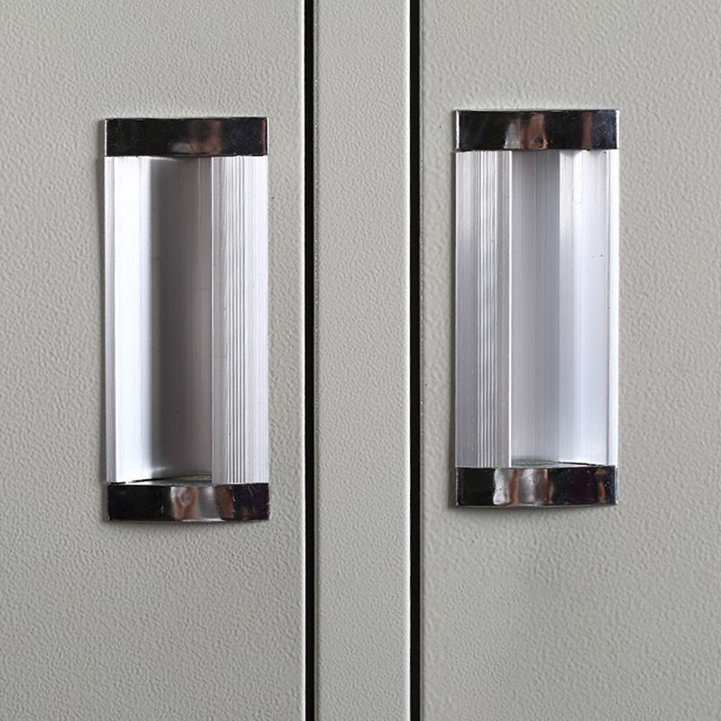 Metal Contemporary Cabinet for Home White Steel Storage Cabinet